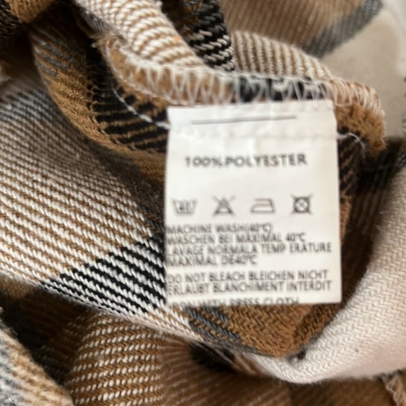 Size L Streetwear Grunge Gorpcore  Plaid Button Front Shirt Shacket Size L - Picture 4 of 6